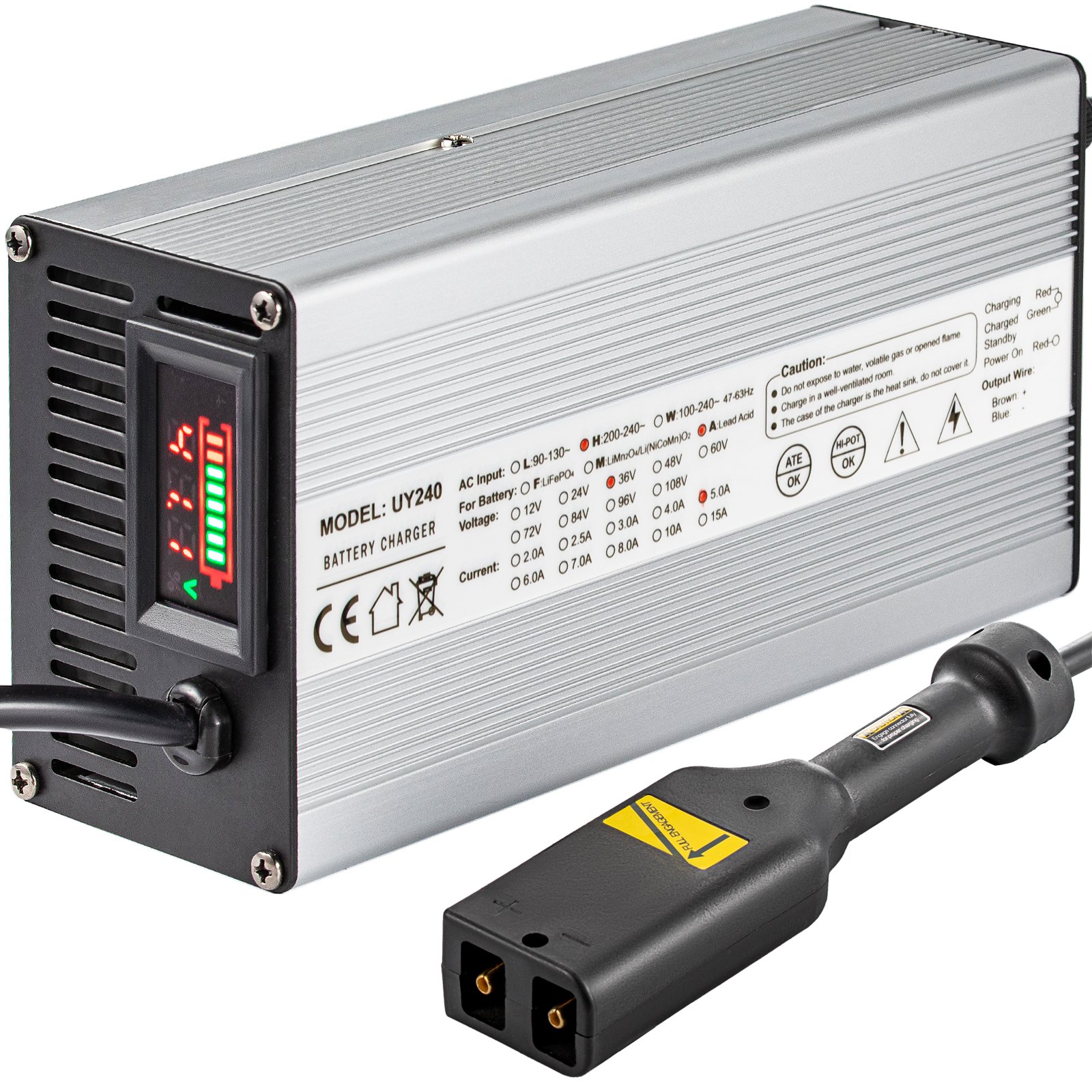 Vevor Golf Cart Batterieladegerät Club Autoladegerät 36v 5a D Stecker Für Ez Go