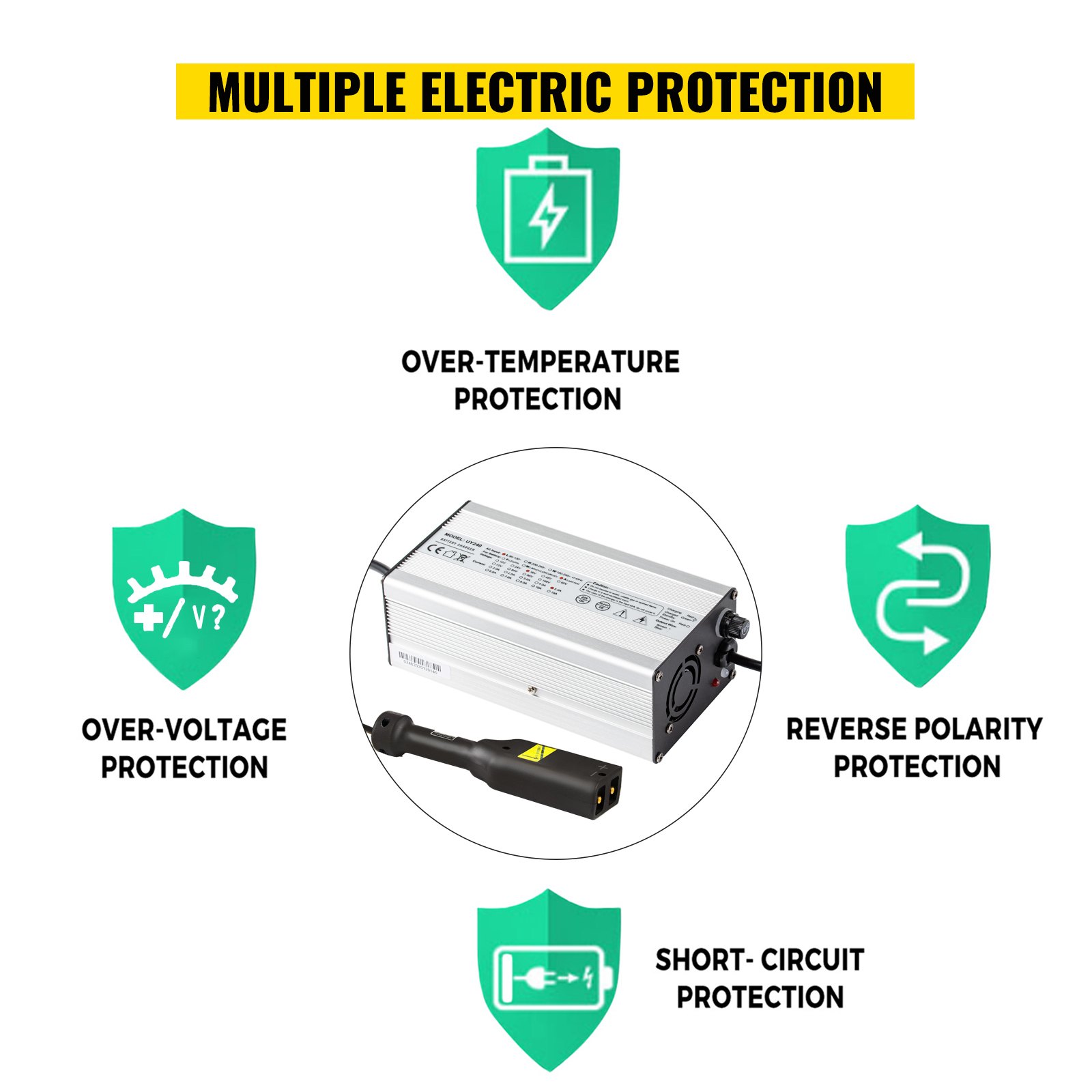 Vevor Golf Cart Batterieladegerät Club Autoladegerät 36v 5a D Stecker Für Ez Go