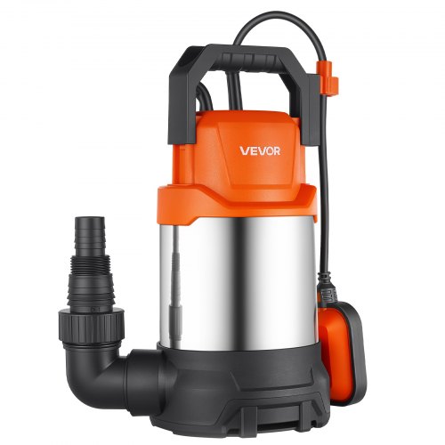 VEVOR Tauchpumpe 750 W 20.000 L/h 9 m Förderhöhe Wasserpumpe Ideal für Pools, Keller & Teiche, Automatischer Schwimmerschalter, Thermoplastisches Material & 3 m Netzkabel, Wasserdicht nach IPX8