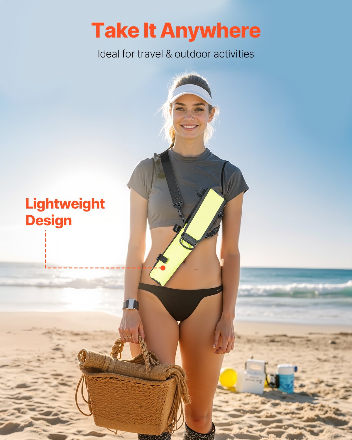 VEVOR Diving Cylinder, Portable Diving Cylinder 0.5 L, Oxygen Cylinder for Diving, Supports 5-10 Minutes of Underwater Breathing, 30 m Diving Depth, Lung Cylinder Set for Underwater Exploration/Rescue