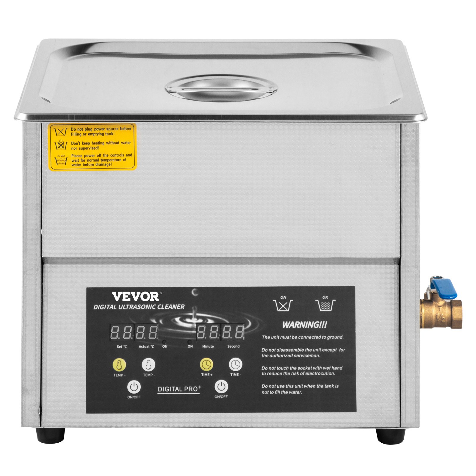 Vevor Digitaler Ultraschallreiniger Ultraschallreinigungsmaschine 10l Reinigung