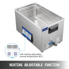 VEVOR 30L Digital Ultraschall Reiniger 40kHz Ultrasonic Cleaner Schmuck Reinigung Ultraschall Ultraschallreinigungsgerät Brille Reinigungsgerät mit Heater Timer