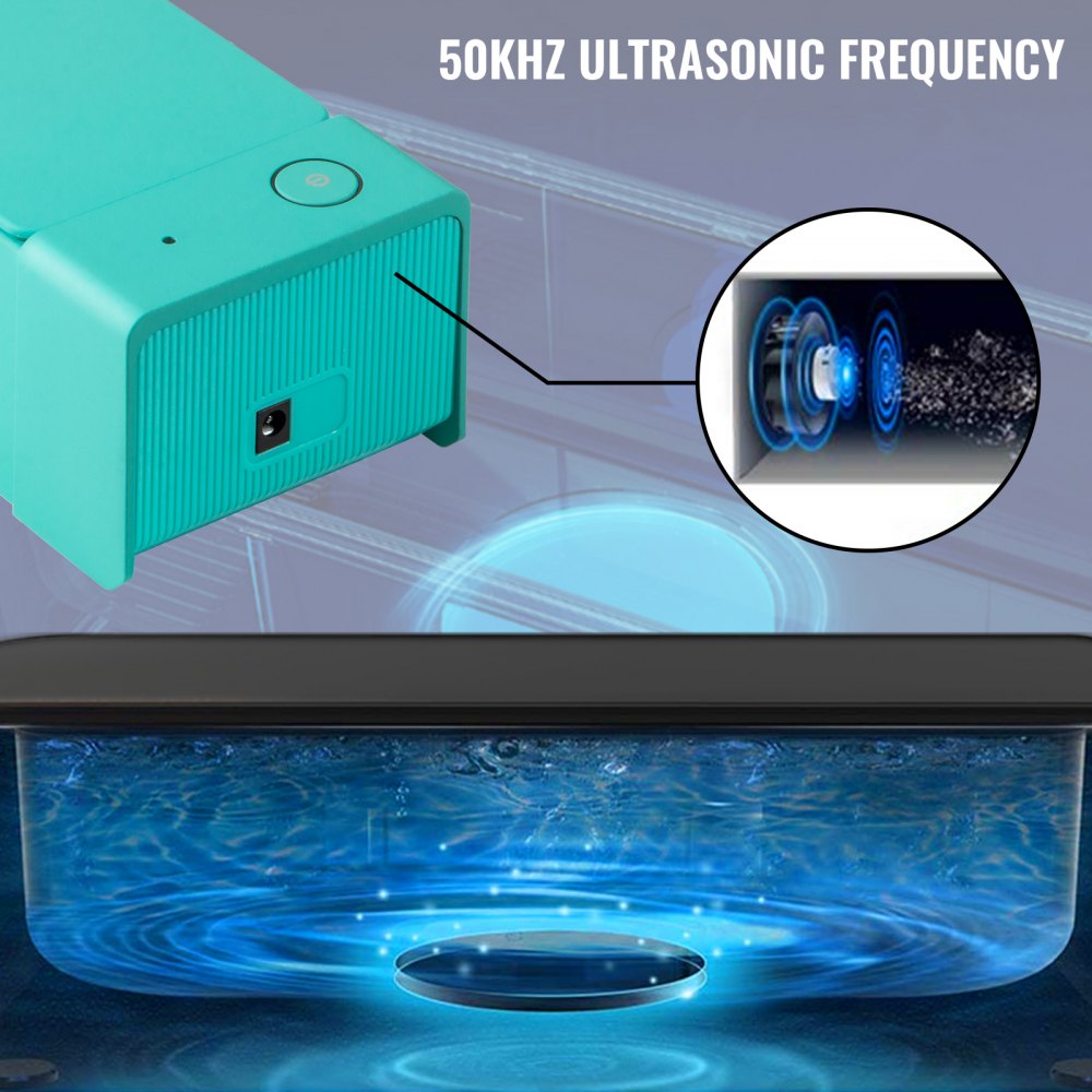 Vevor Ultraschall Reinigungsgerät Brillenreiniger Schmuck 600 Ml 50 Khz Grün