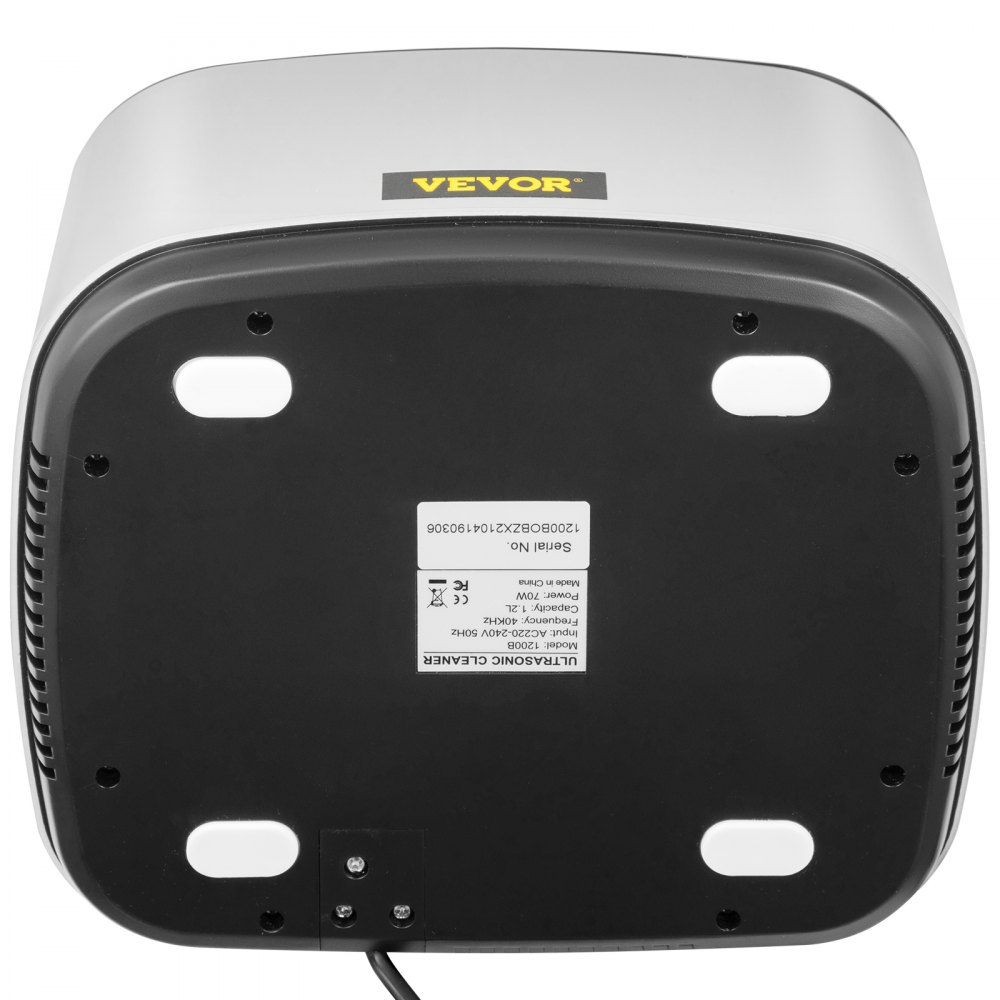 VEVOR Digital Ultraschallreiniger 1,5L 304-Edelstahl ABS-Kunststoff Ultraschallreinigungsgerät Ultraschall Reinigungsgerät für Schmuck Uhren Brille Zahnklinik Labor Geschäfte Antiquitätenhändler