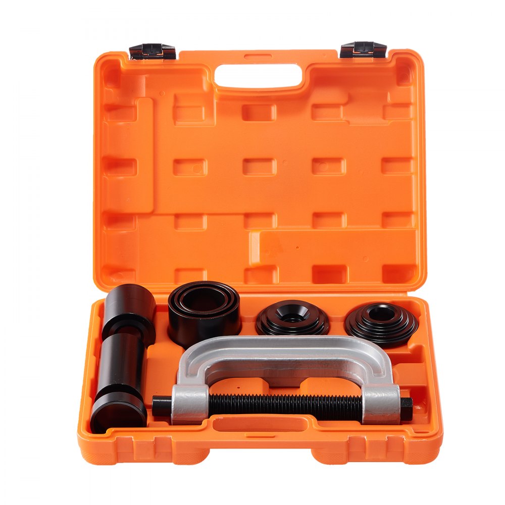 VEVOR 10tlg Traggelenk Kugelgelenk Abzieher Kugelgelenk Ausdrücker Satz, 360 x 285 x 70 mm Universal Kugelgelenk Auspresswerkzeug Set Kohlenstoffstahl Kfz Werkzeug Satz mit Kasten Kugelgelenkabzieher
