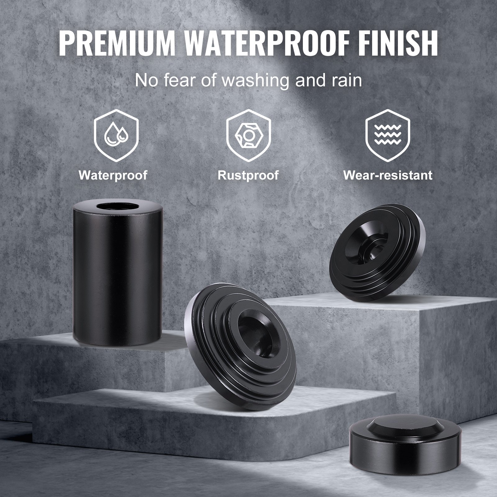 VEVOR 10tlg Traggelenk Kugelgelenk Abzieher Kugelgelenk Ausdrücker Satz, 360 x 285 x 70 mm Universal Kugelgelenk Auspresswerkzeug Set Kohlenstoffstahl Kfz Werkzeug Satz mit Kasten Kugelgelenkabzieher