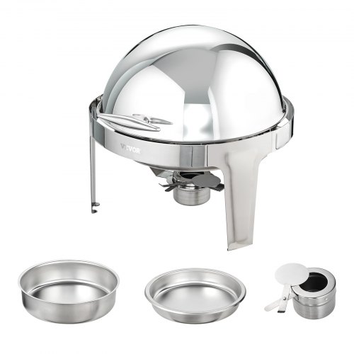 Cabilock 4x Edelstahl-Kraftstoffhalter Mit Abdeckung – Für Chafer, Buffet-Wärmebehälter, Grillpartys, 19,5x9 Cm