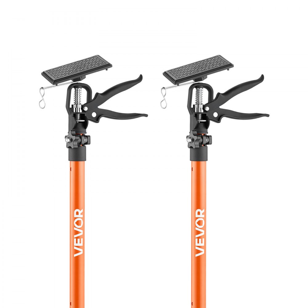 VEVOR Einhandstütze, 2 Stk., Deckenstütze 53–155cm, Teleskopstütze aus Stahl, Montagestütze bis zu 70kg Kapazität zum Installieren von Schränken, Anheben von Trockenbauwänden, Frachtstangen
