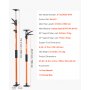 VEVOR Einhandstütze, 8 Stk., Deckenstütze 116–290cm, Teleskopstütze aus Stahl, Montagestütze bis zu 70kg Kapazität zum Installieren von Schränken, Anheben von Trockenbauwänden, Frachtstangen