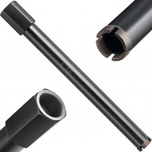 VEVOR Kernbohrer Bohrkrone φ 38 mm 356 mm Bohrtiefe, 1-1/4 Zoll-7 Innengewinde, Hochpräzisions-Schweißtechnologie, Nass-Diamantkernbohrer Kernlochbohrer für Stahlbeton Ziegel Mauerwerk
