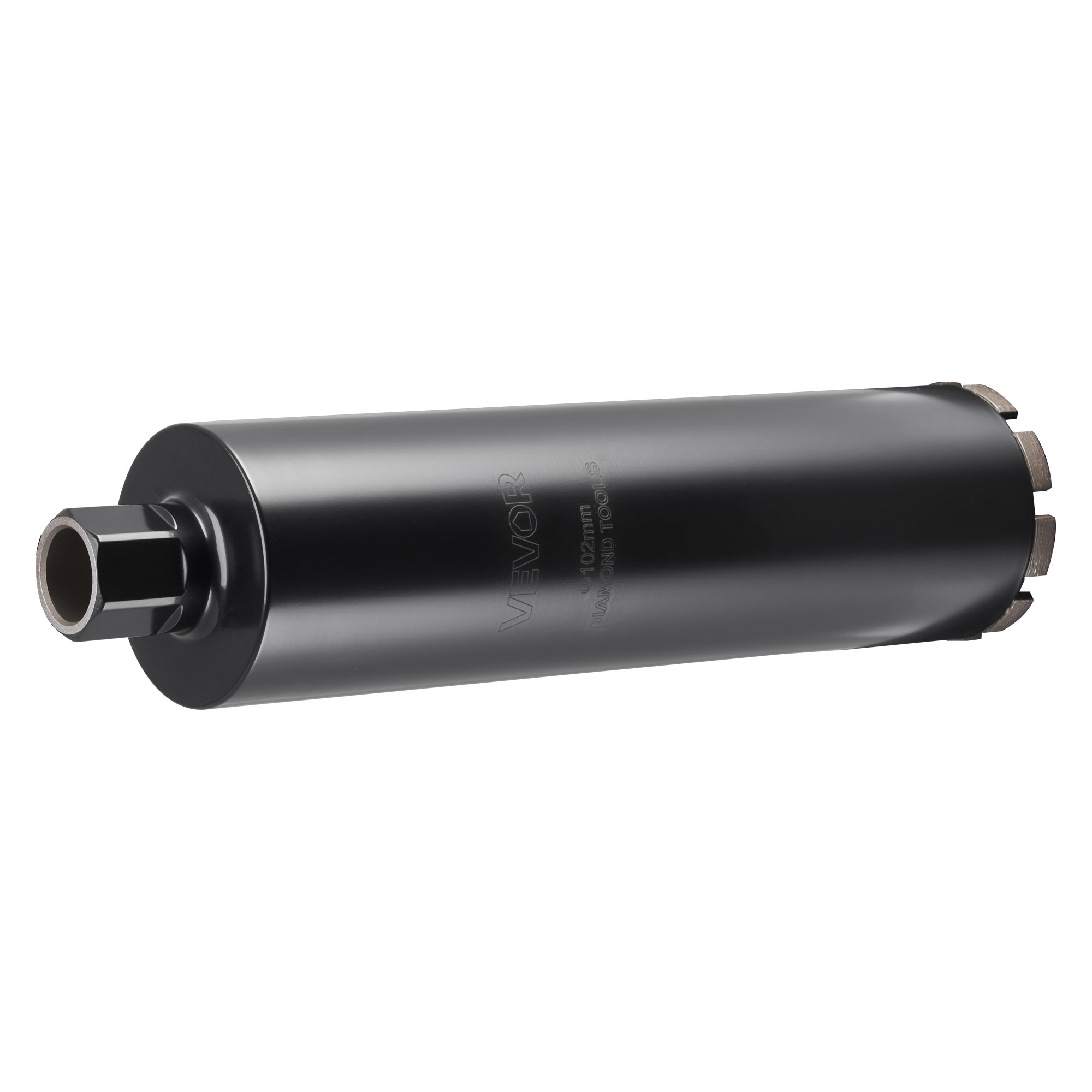 VEVOR Core Drill Bit, 102 mm Diameter, 356 mm Drilling Depth, 1-1/4 in-7 Internal Thread, High-Precision Welding Technology, Wet Diamond Core Bit for Reinforced Concrete, Red Bricks, and Masonry