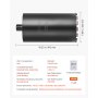 VEVOR Core Drill Bit, 203 mm Diameter, 356 mm Drilling Depth, 1-1/4 in-7 Internal Thread, High-Precision Welding Technology, Wet Diamond Core Bit for Reinforced Concrete, Red Bricks, and Masonry