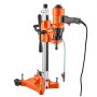 VEVOR Diamant Kernbohrmaschine 1500 W Kernbohrgerät Trocken/Nass max. 200 mm, für Beton Keramikfliesen Ziegel Asphalt Marmorböden, 4 Bohrer, 2-in-1 Hand-/Stativgerät, 1000/2300 U/min, UNC1 1/4–7 Gewinde