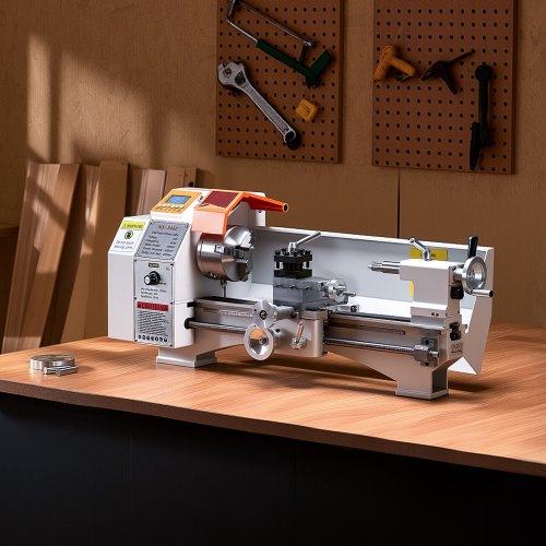 Produktbild von Furvveerr Mini-Metalldrehmaschine 220×750 Mm – 1200 W, 0–3000 U/min, Bürstenlos, Für Präzise Metallbearbeitung