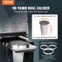 VEVOR Vollautomatische Siegelmaschine für Teetassen, 500–650 Tassen/H, 190 mm, Schwarz