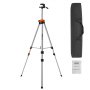 VEVOR Laser-Wasserwaagen-Stativ, ¼ x 20 Gewindehalterung, 27,36-68,11 Zoll Höhenverstellung mit integrierter Wasserwaage, leichter Laserscanner-Stativständer, einziehbare Beine, Aluminium-Stativ für stabile Messungen