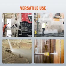 VEVOR Gas-Hochdruckreiniger, gasbetriebener Reiniger, 4400 PSI, 4,0 GPM, 390 cc, 5 Düsen