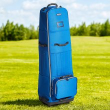 VEVOR Cartbag Golftasche Golf Tasche Rollbar Golfschläger-Reisetasche Blau