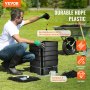 VEVOR Schnellkomposter 18-50L Gartenkomposter 400x400x650mm Thermokomposter HDPE-Kunststoff Kompostierer Inkl. 5 Schalen & ein Auffangbehälter Kompostbehälter Kompostierung Reduzierung des Hausmülls