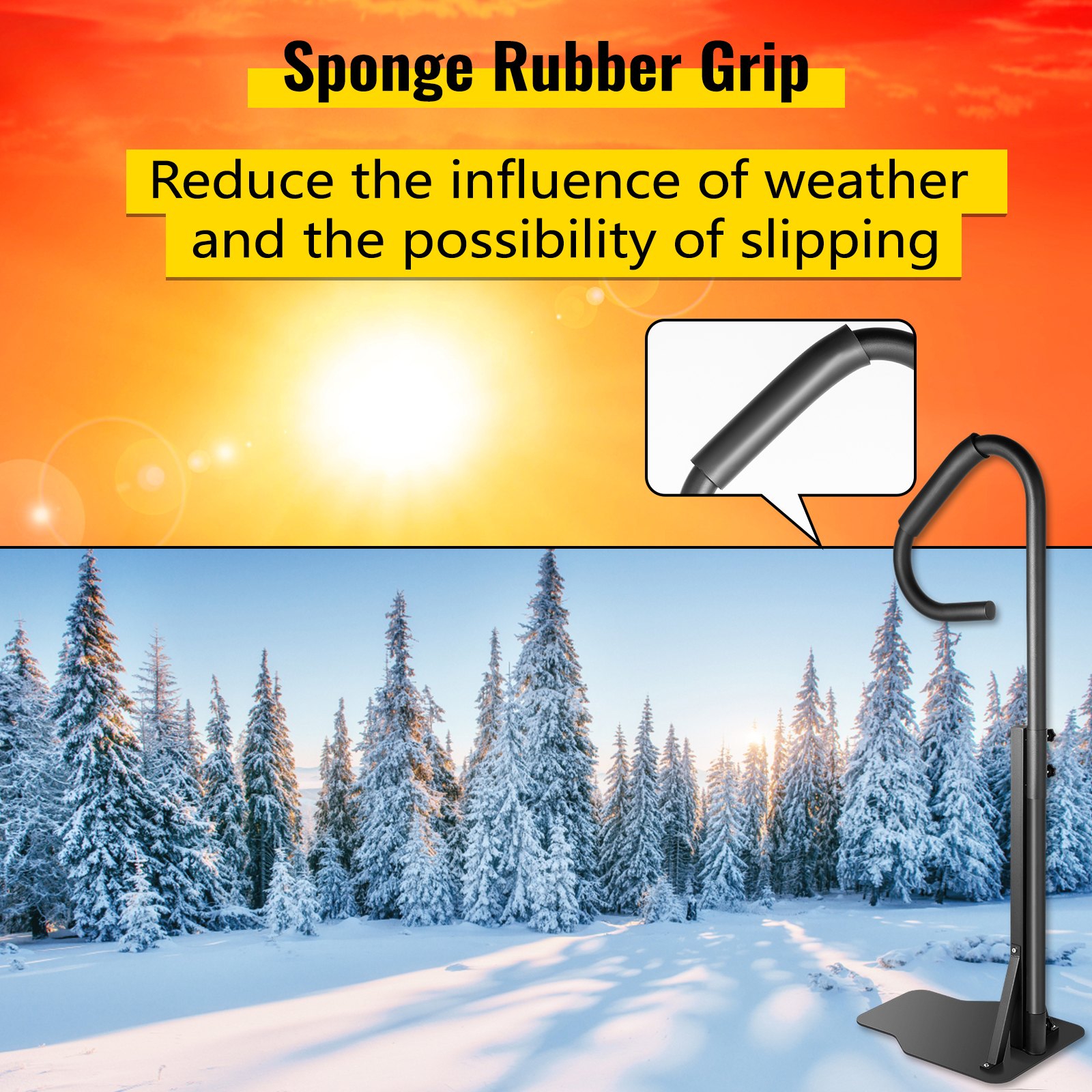 VEVOR Whirlpool Handlauf Eisen Spa-Geländer Whirlpool 103x48x141,5 cm Pool Handlauf 280 kg Tragfähigkeit Haltegriff Einstiegshilfe Pool ideal für Innen- und Außenbädern oder als Handtuchbaum