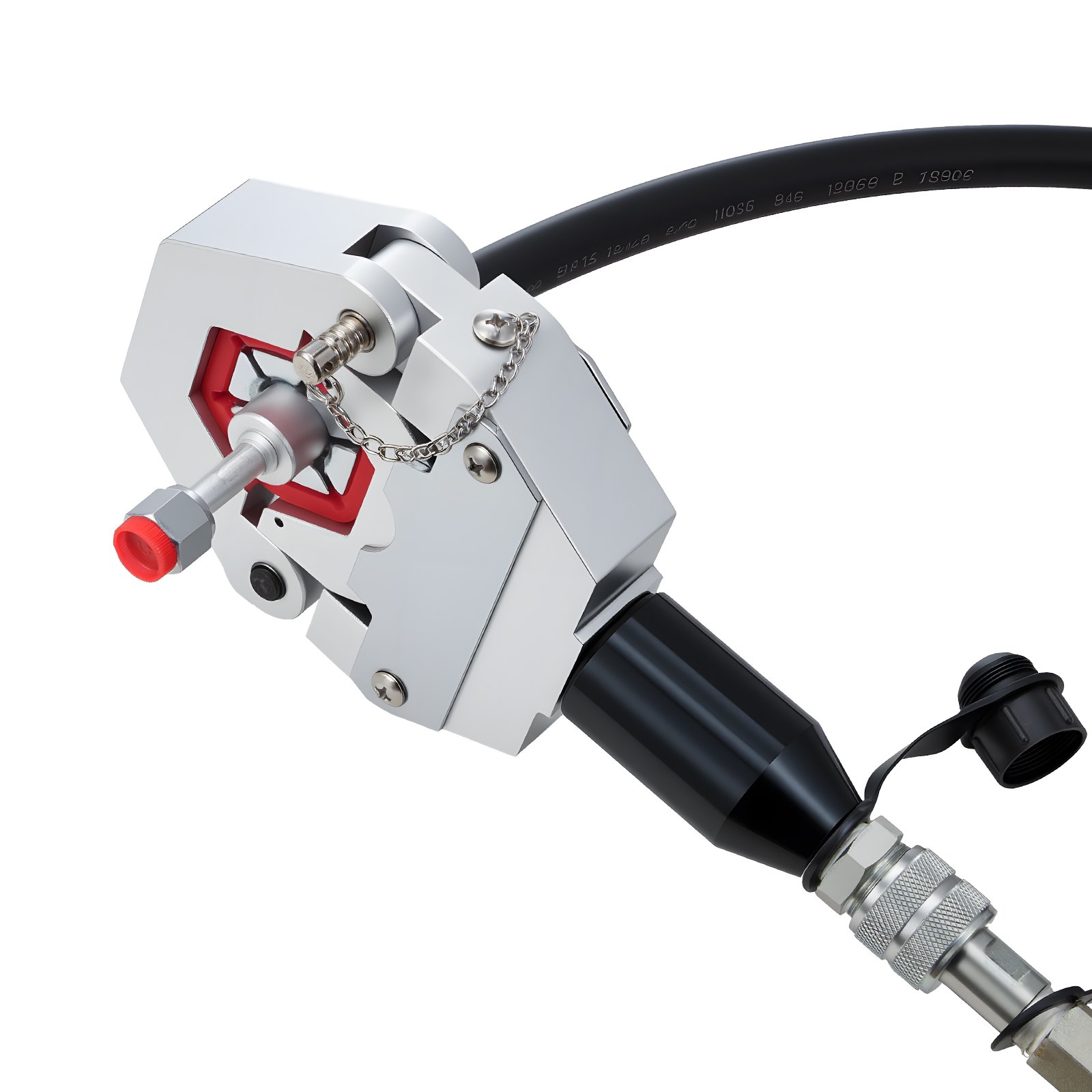 VEVOR Hydraulikschlauch-Crimpzange, Hydraulikschlauchpresse mit 7 Snap-On-Einsätzen & Tragekoffer, für Klimaanlagenschläuche zur Reparatur von Fahrzeugen & Klimaanlagen (mit Handpumpe)