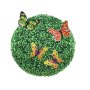 VEVOR 2x Artificial Boxwood Ball Ø40.6cm Garden Decoration Artificial Boxwood Ball Artificial Plant made of PE, Wood, PP incl. 4 Decorative Butterflies and 10 Replacement Leaves
