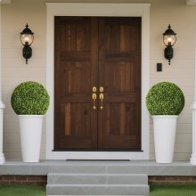 VEVOR Buchsbaumkugel, 584 mm, Formschnitt-Ball, Kunstpflanze, Dekopflanze, Buchskugel, einfache Montage für Veranda, Außenterrasse, Garten, Balkon, Hinterhof & Innenbereich, Zuhause, Hochzeit