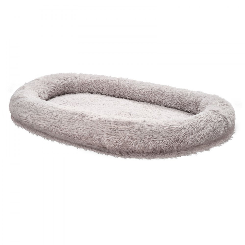 VEVOR Hundebett für Menschen, 1710x1000x240 mm, Memory-Schaum-Hundebett in Menschengröße, mit Seitentasche, Griff & Reißverschluss, abnehmbarer, maschinenwaschbarer Bezug, Hochflor, Grau