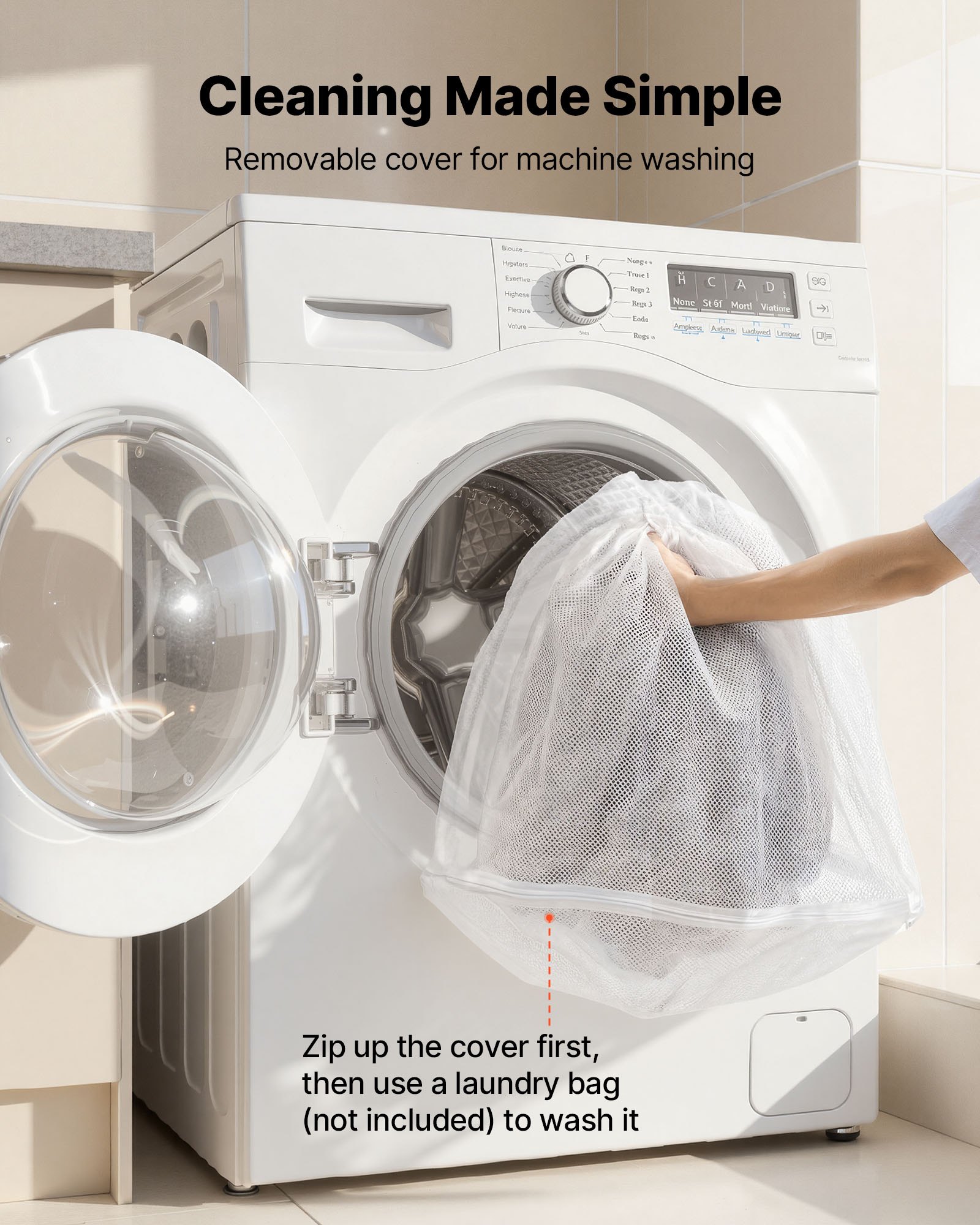 VEVOR Human Dog Bed, 1770 x 1230 x 240 mm Orthopedic Memory Foam Human Sized Dog Bed, Humans Pet Beds with Side Pocket, Handle & Zipper, Removable Machine-Washable Dogs Beds for Humans, Brown