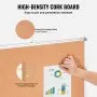 VEVOR 48"x36" Große Korktafel – Wandmontierte Pinnwand mit Pinnwand – Perfekt für Schule, Zuhause, Büro