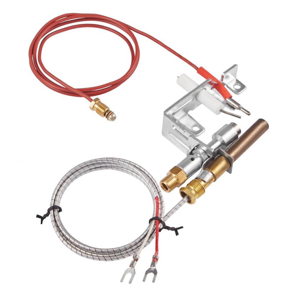 VEVOR Gas Pilot Assembly, OE 103779-01, PP231, NG8218 Fireplace Natural Gas Ignition Replacement, Compatible with CIVF-25, CIVF-25CF, VFH-33M, VFH-33R, VFH-33T, VFHS-20R, VFSR-16, VFSR-18 Models