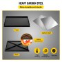 VEVOR Universal BBQ Kohlenstoffstahl Grillplatte Griddle 600 x 400 x 25 mm, Elektro Grillplatte Griddleplatte mit 25 mm Schallwand, Gastro Griddleplatte Humanisiertes Griffdesign Elektro Grillplatte