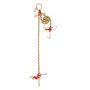 VEVOR G80 V-cable chain, 5/16 inch x 3 foot tow chain with R-hook, T-hook, J-hook and grab hook, transport tow chain with 10800 lbs safe working load for flatbed truck recovery