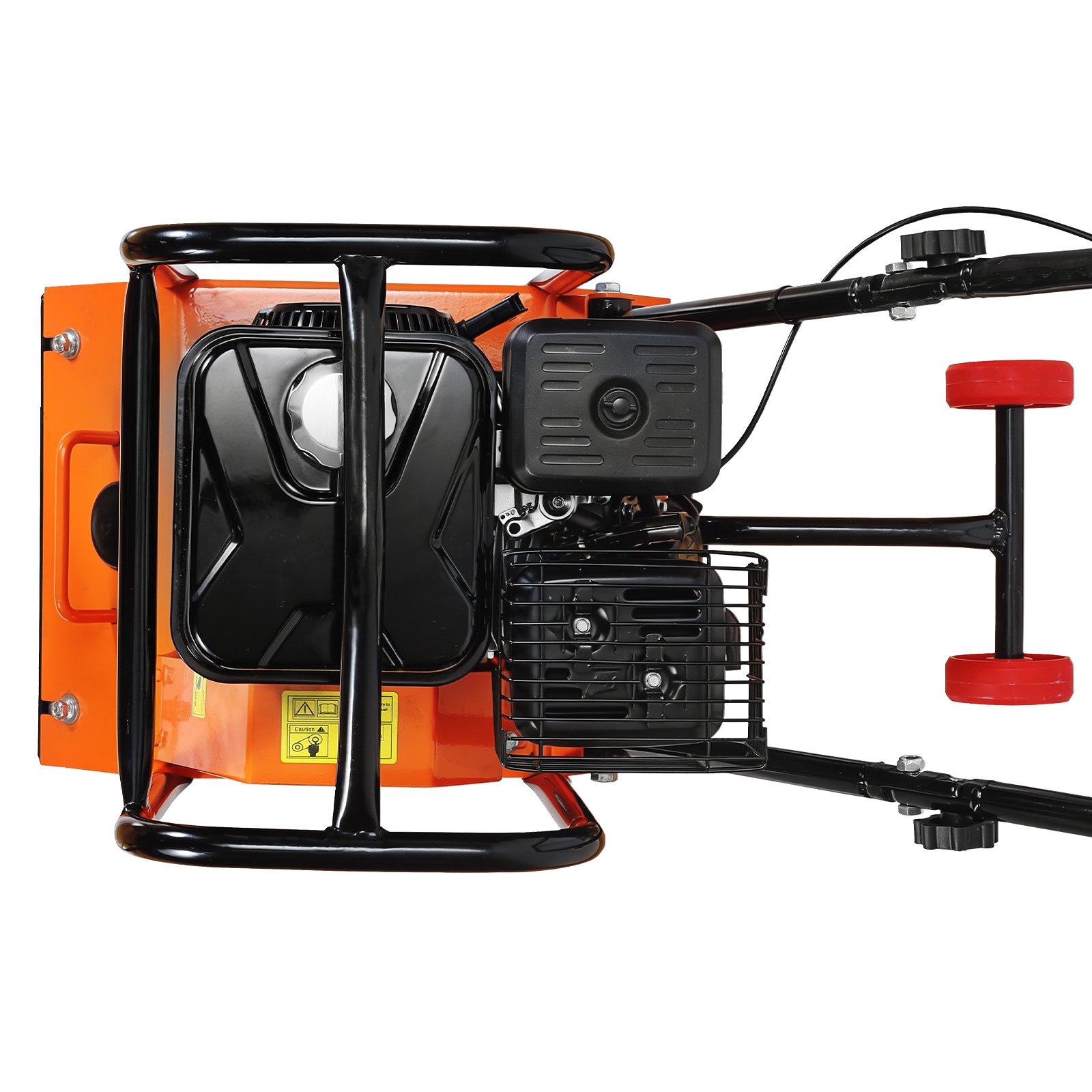 VEVOR Benzin Rüttelplatte, 6,5 PS (212 CC) Motor, 6400 U/min Vibrationsstampfer, 15 kN Verdichtungsdruck, Platte 530x400 mm, Handgeführter Rüttler für Pflasterarbeiten, Asphalt & Fundamente