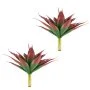 VEVOR 2 Stk. Künstliche Agave 711x559mm Kunstpflanze mit Erdspießen Rot, Künstliche Sukkulente zur Dekoration für Zuhause Büro Garten & Veranden, aus HDPE, UV-Schutz, Pflegeleicht, mit 28 Blättern