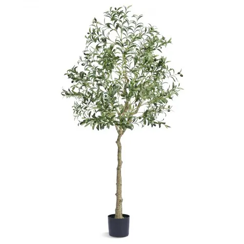 VEVOR Olivenbaum Künstlich 81x81x179cm Kunstpflanze PE Künstliche Pflanzen Fake Plastikpflanzen im Topf Kunstblume Geruchslos wasserdicht Ideal zur Dekoration von Schlafzimmer Arbeitszimmer Wohnzimmer