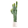 VEVOR Artificial Cactus, 1524 mm Tall Fake Cactus Plant with White Pot, for Home, Garden, Office, Store, Living Room, Bedroom, Porch Indoor Decoration, 229 mm Wide, Realistic Texture Faux Plant