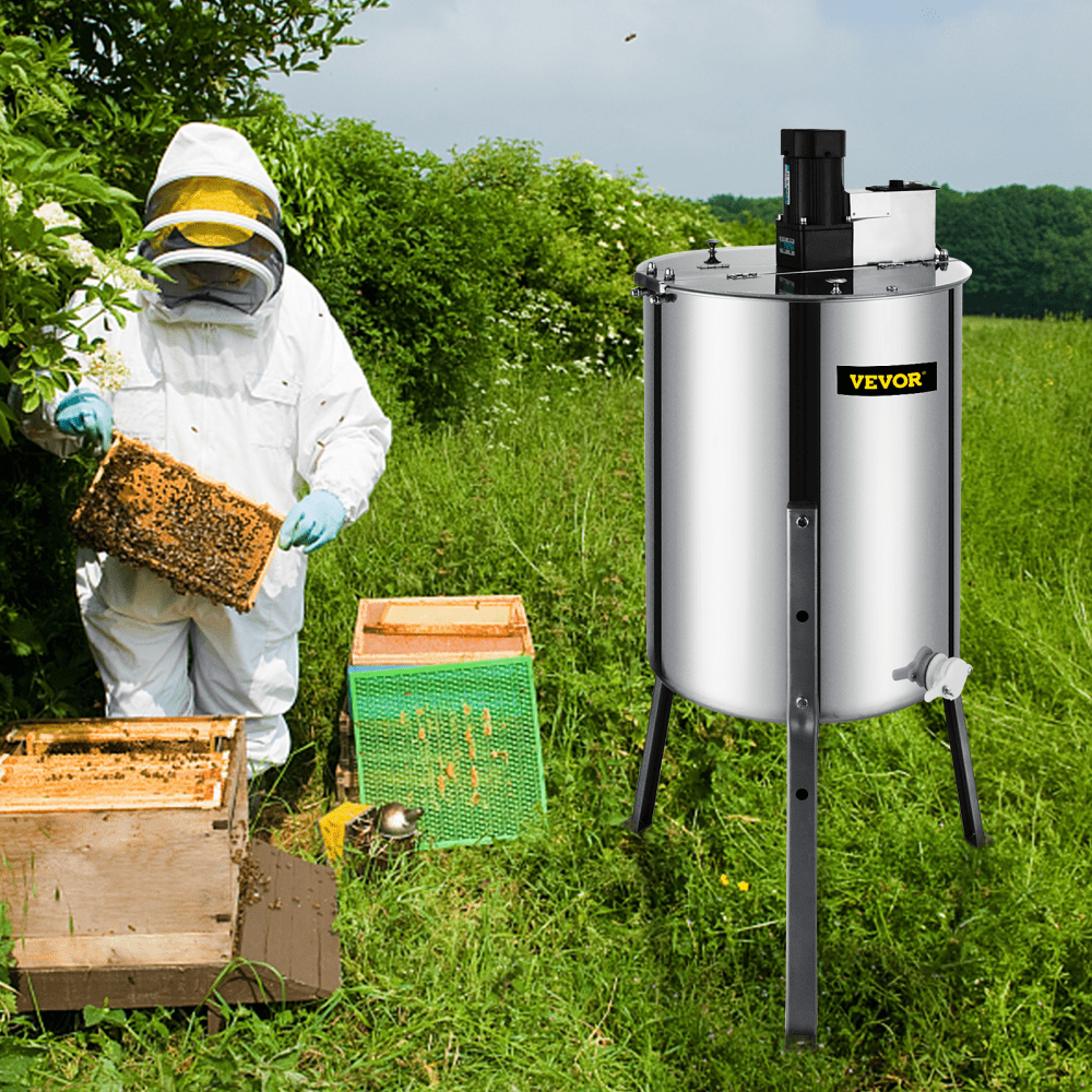 Neue 4 Waben Elektro Antrieb Honigschleuder,bienen,honig,bienenbeute,zentrifuge