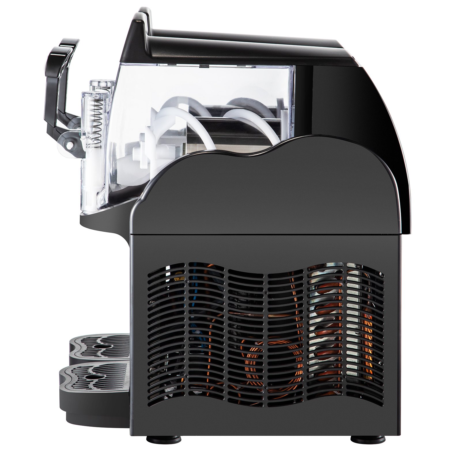 VEVOR Kommerzielle Slusheis Maschine, 2 x 2,5 L Slush Eismaschine 380 W 220 V Slusheis Eismaschine, Slushie Maschine mit Abnehmbarem Tablett und digitalem Smart-Panel, Slushmaschine Slushgerät