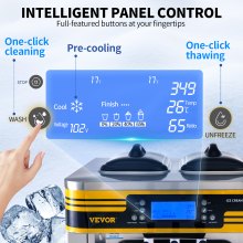 VEVOR Kommerzielle Softeismaschine Gastro 2350 W Arbeitsplatte Softeismaschine 22-30 L/Std.Softeismaschine Desktop Softeismaschine 3 Geschmack