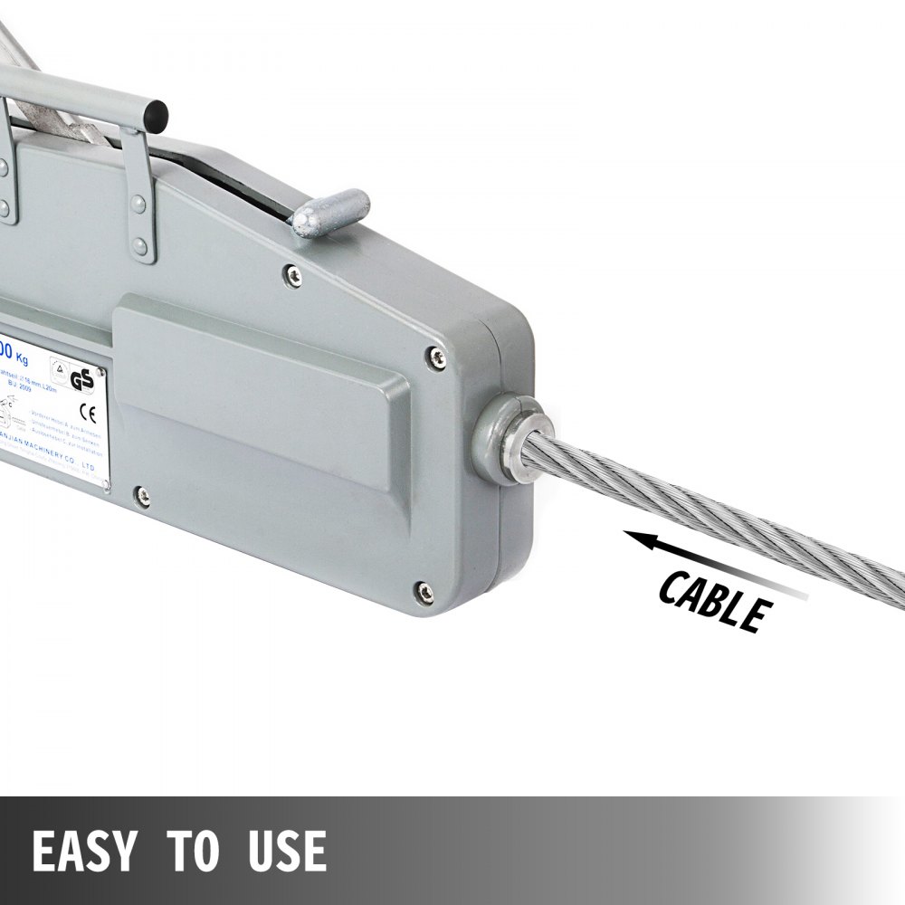 Seilzug Greifzug Seilwinde Winde 3200kg Sicher überlastschutz Aluminium Good