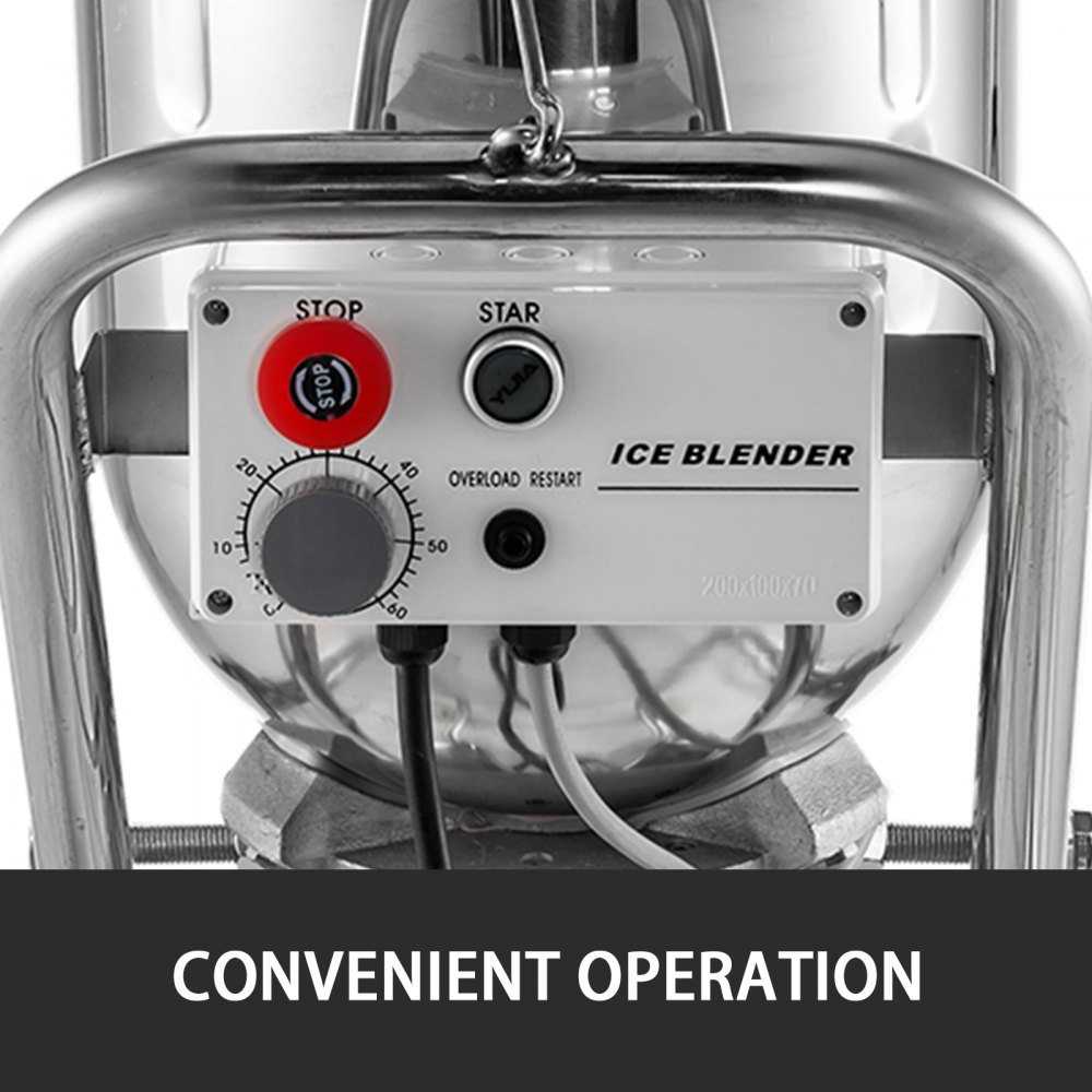 Eiscrusher Eiszerkleinerer 30l Elektrisch 2800u/min 2200w Edelstahl