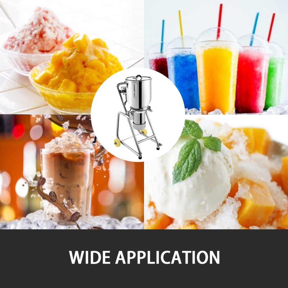 Eiscrusher Eiszerkleinerer 30l Elektrisch 2800u/min 2200w Edelstahl