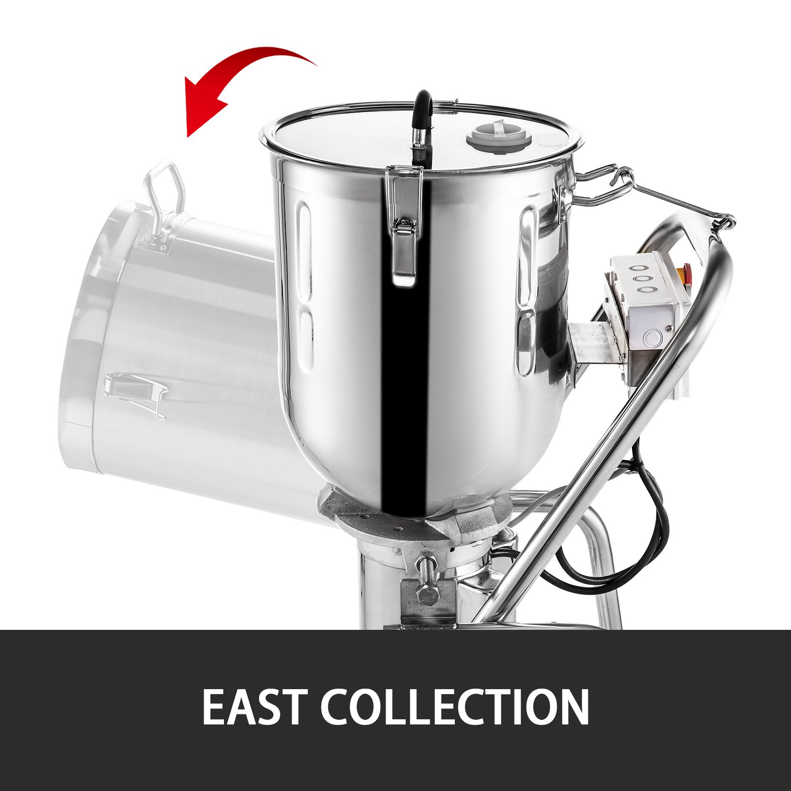 Eiscrusher Eiszerkleinerer 30l Elektrisch 2800u/min 2200w Edelstahl