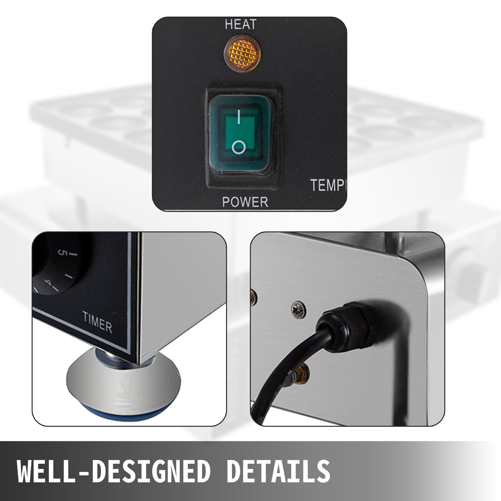 25pcs Poffertjes Maker Dutch Pfannkuchen Maschine Kommerziell Waffeleisen Bäcker