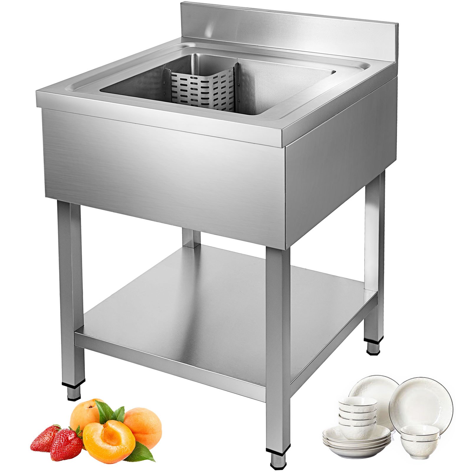 0,6x0,6 M Spülschrank Spülbecken Spültisch Spüle Gastrospüle Gastro Edelstahl