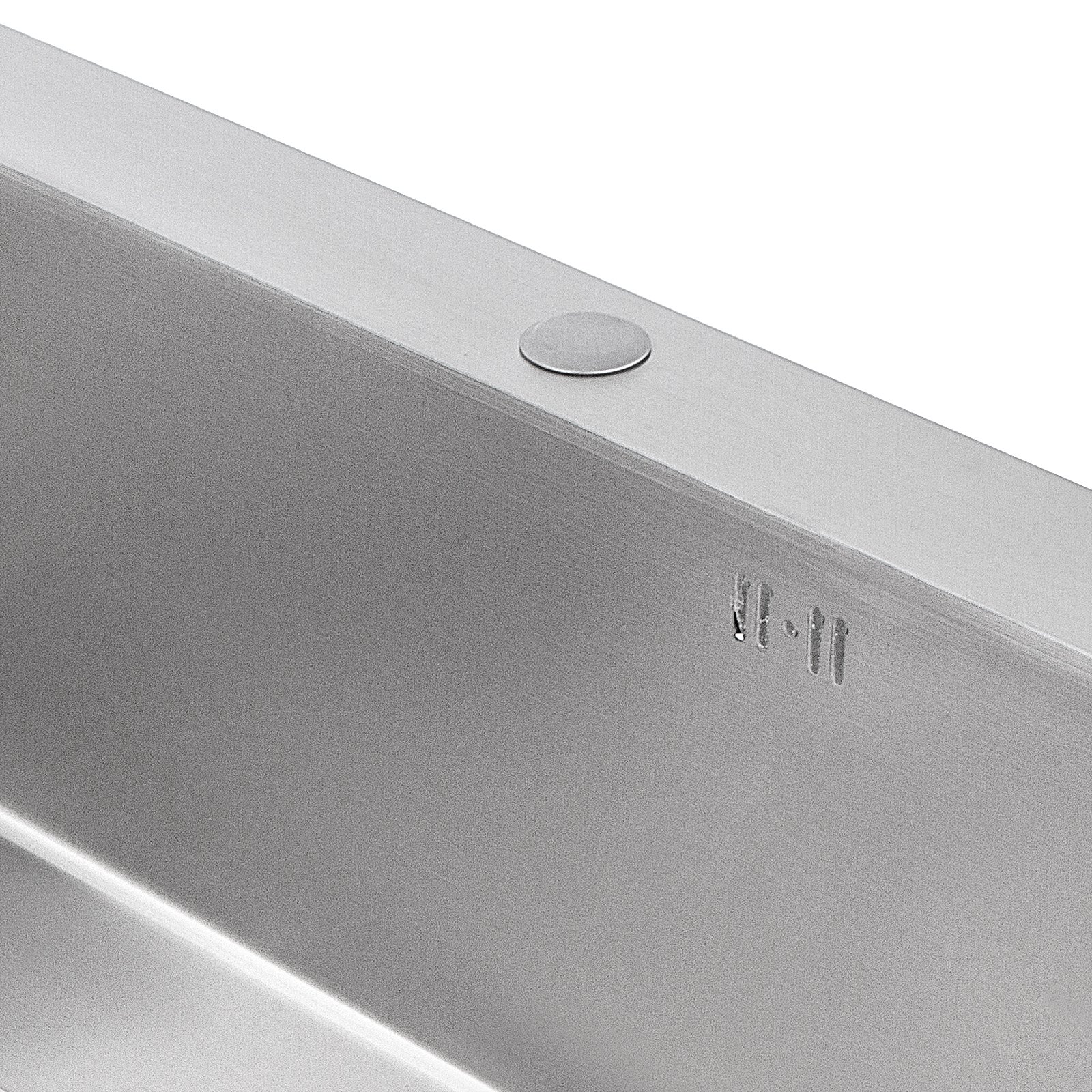 Edelstahl Küchenspüle Einbauspüle 81x46 Cm Waschtrog Eckspüle Spültisch