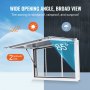 VEVOR Imbissstand Servierfenster Food Truck Service Markise 915x610mm Aluminium