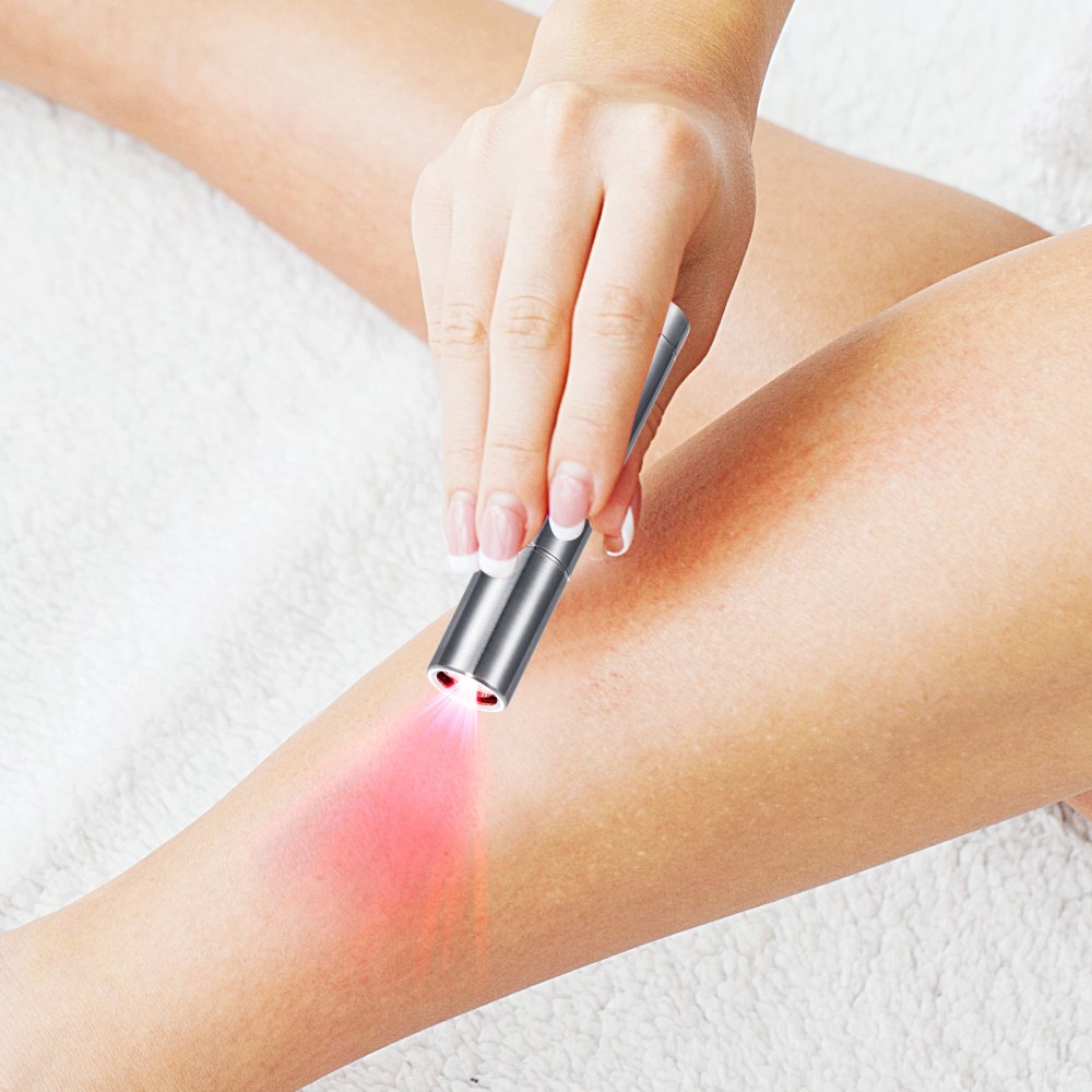 VEVOR Rotlichttherapiegerät, Rot- und Nahinfrarot-Lichttherapiestab mit 3 Wellenlängen, handgehaltene Rotlicht-Heiltherapie-Taschenlampe zur Schmerzlinderung in Gelenkmuskeln, Wundheilung, Hautheilung