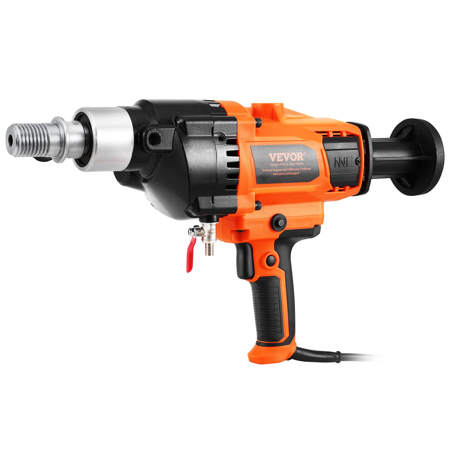 VEVOR Kernbohrmaschine Diamantkernbohrmaschine 2-18 cm Bohrdurchmesser und Tragetasche, robuster Beton-Kernbohrer 2600 W, Nass- und Trockengebrauch, zum Bohren von Beton und Mischen von Farbe